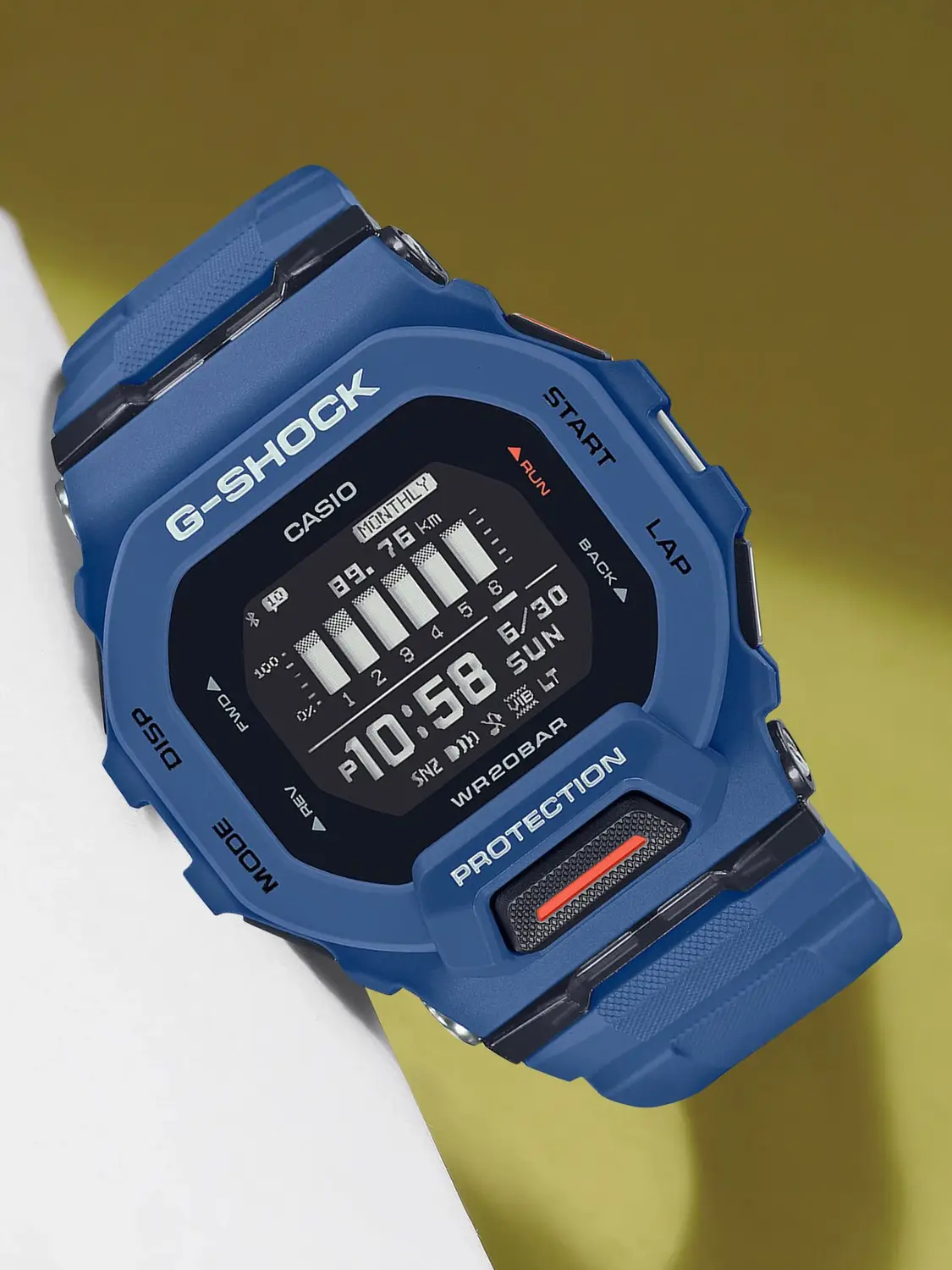 G-Shock Dial Blue Resin Strap Digital Watch - For Men G1147 (GBD-200-2DR)