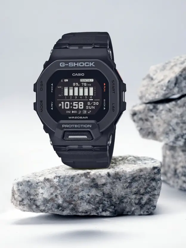 G-Shock Dial Black Resin Strap Digital Watch - For Men G1146 (GBD-200-1DR)